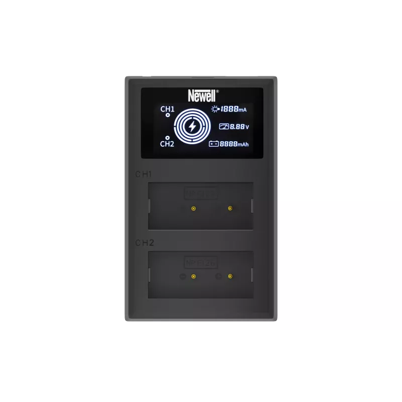 Newell Dual-Channel FDL-USB-C oplader voor Fujifilm NP-W126 accu's