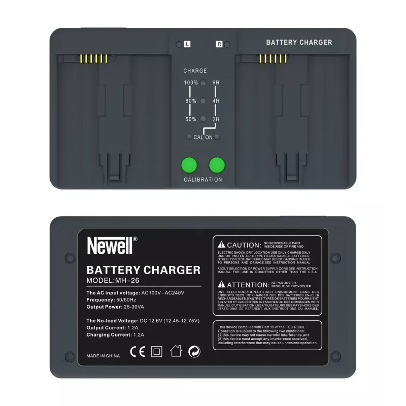 Newell Dual-Channel oplader BC-18B voor Nikon EN-EL18 accu's