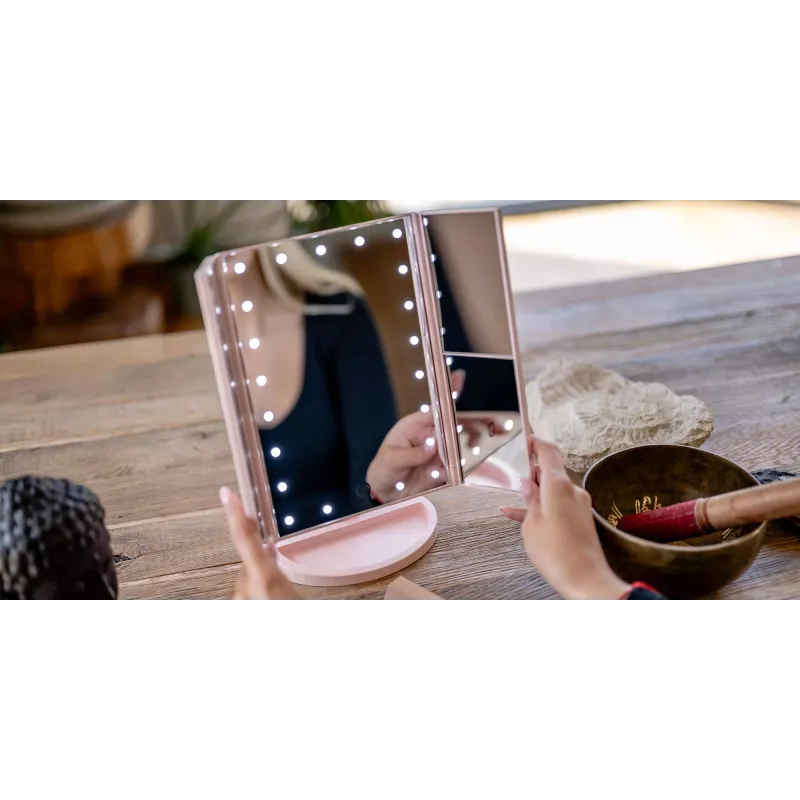 Humanas HS-ML04 LED-make-upspiegel met verlichting - roze