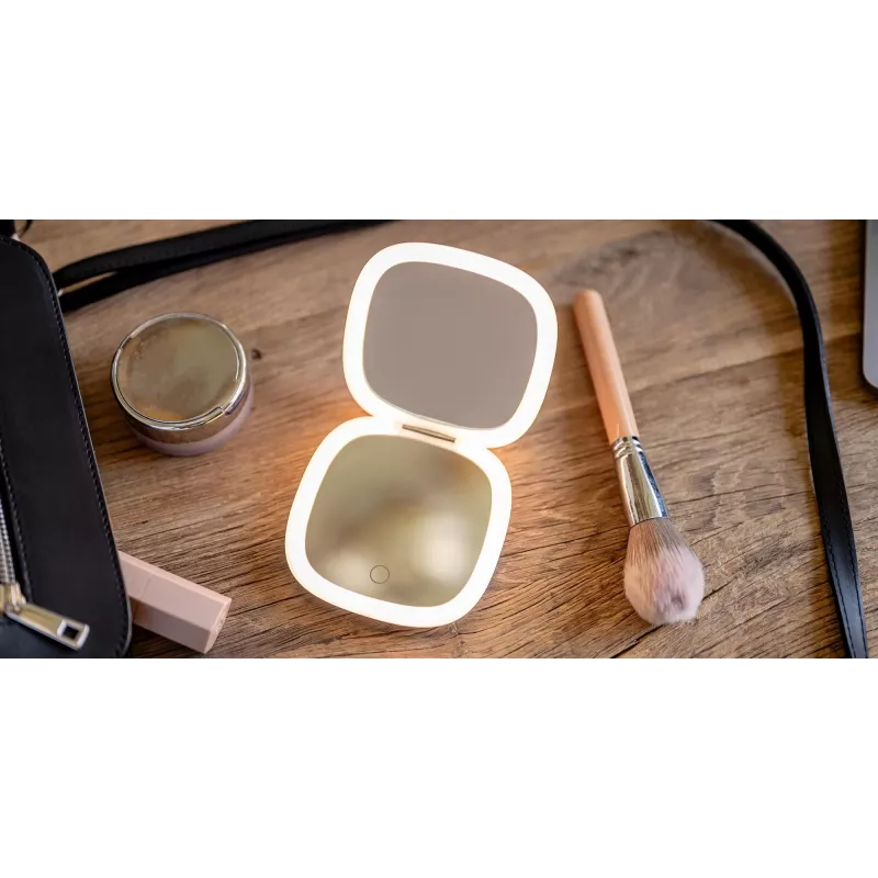 Humanas HS-PM01 cosmeticaspiegel met LED-verlichting - roze