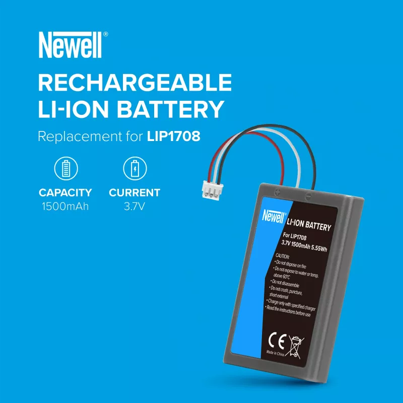 Newell vervangende accu LIP1708 voor Sony PlayStation 5 DualSense-controller