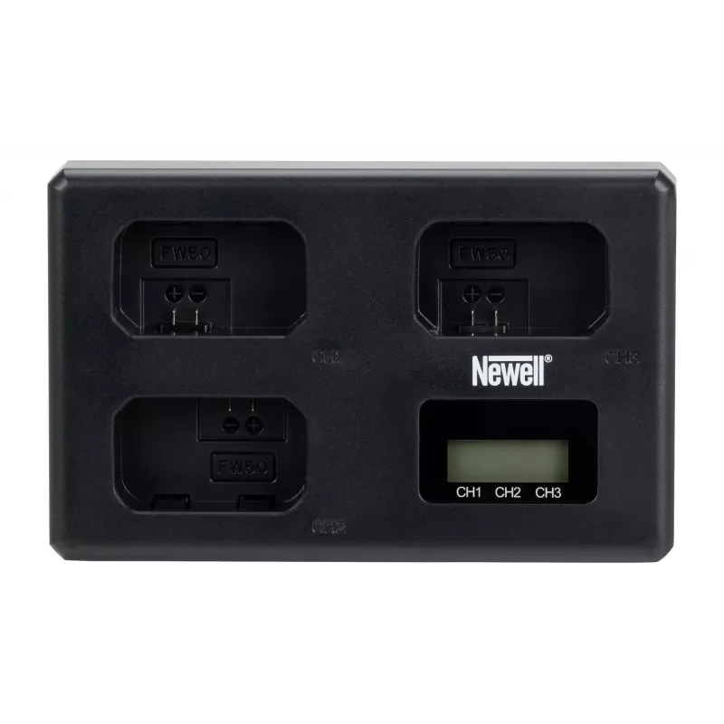 Newell TT-USB-C driekanaals lader voor Sony NP-FW50 accu's