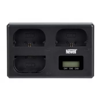 Newell TT-USB-C driekanaals lader voor Canon LP-E6 accu's