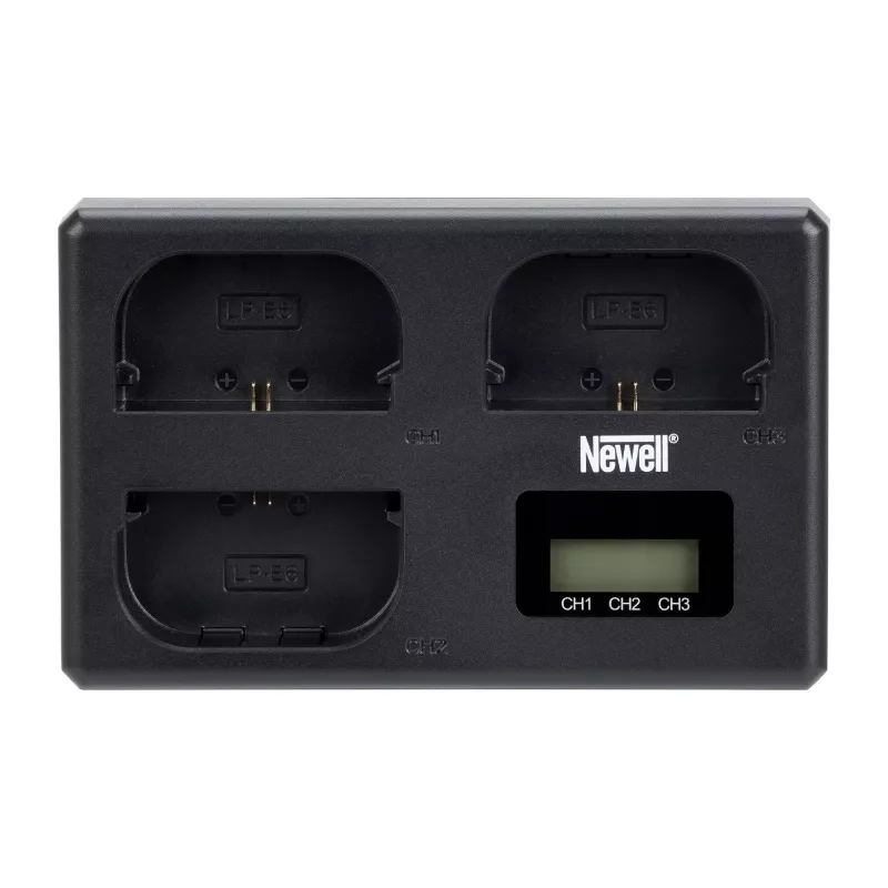 Newell TT-USB-C driekanaals lader voor Canon LP-E6 accu's