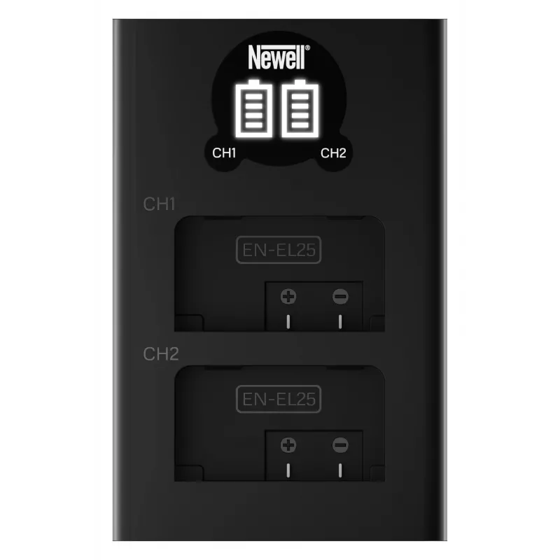 Newell DL-USB-C tweekanaals accuoplader voor Nikon EN-EL25