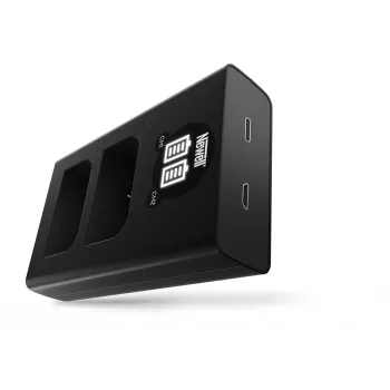 Newell DL-USB-C tweekanaals oplader voor Olympus BLX-1 accu's