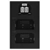 Newell DL-USB-C tweekanaals oplader voor Olympus BLX-1 accu's