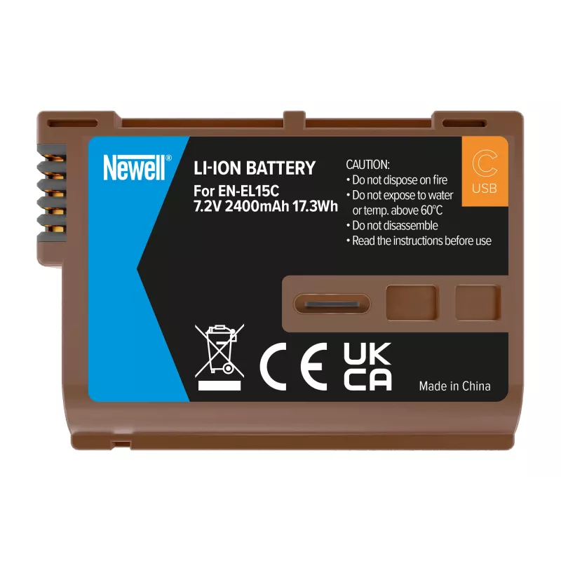Newell vervangende accu EN-EL15C met USB-C voor Nikon