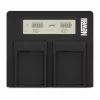 Newell tweekanaals DC-LCD accuoplader voor Panasonic VW-VBD29/VBD58/VBD78