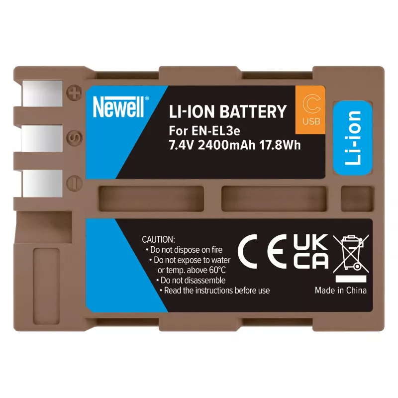Newell vervangende accu EN-EL3E USB-C voor Nikon