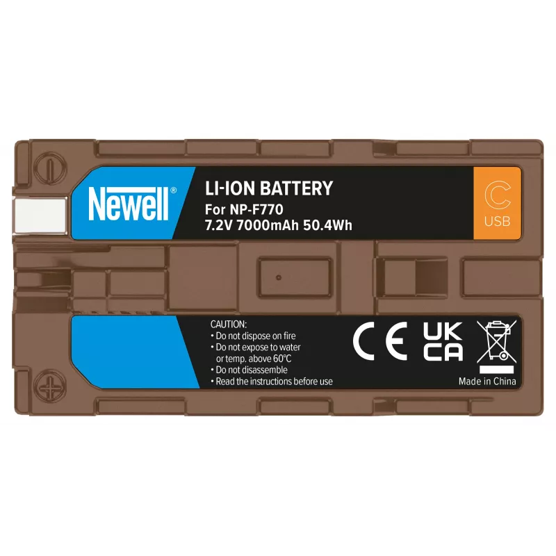 Newell NP-F770 vervangende accu met USB-C voor Sony