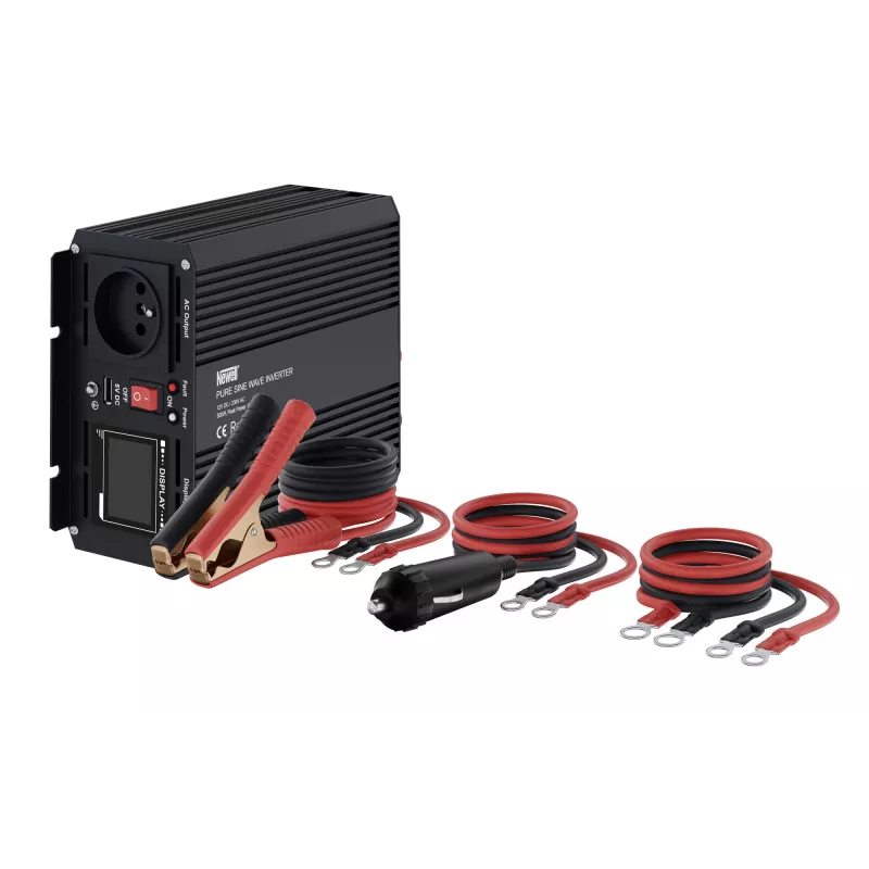 Newell Pure Sine Wave power inverter 12V DC naar 230V AC 500W