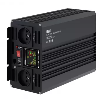 Newell Pure Sine Wave power inverter 24V DC naar 230V AC 1000W