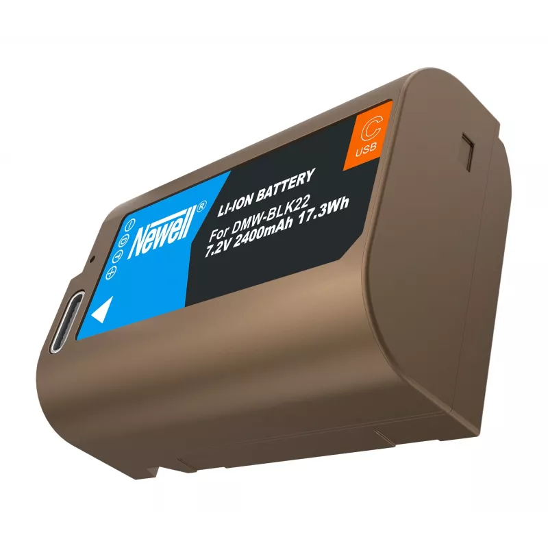 Newell vervangende accu DMW-BLK22 USB-C voor Panasonic