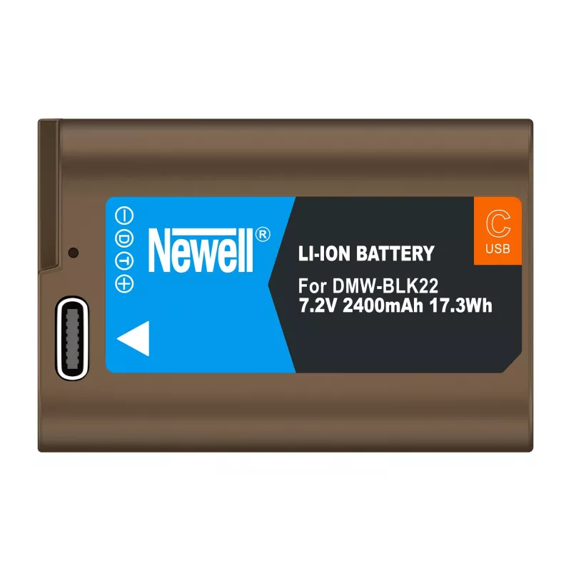 Newell vervangende accu DMW-BLK22 USB-C voor Panasonic