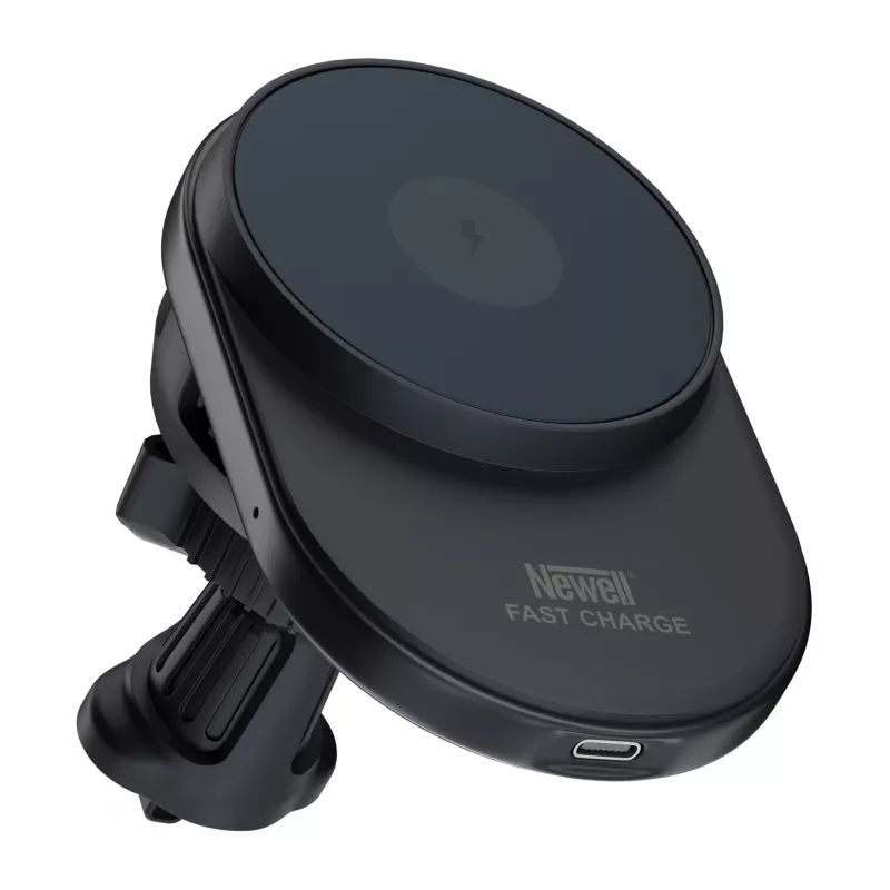 Newell S18 MagSafe autohouder met draadloze oplader - zwart