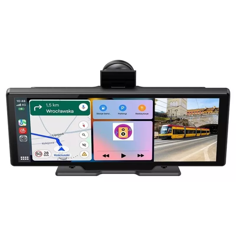 Tracer CR-PLAY 10.2 draadloze CarPlay/Android Auto-ontvanger met 10,2 inch IPS-touchscreen