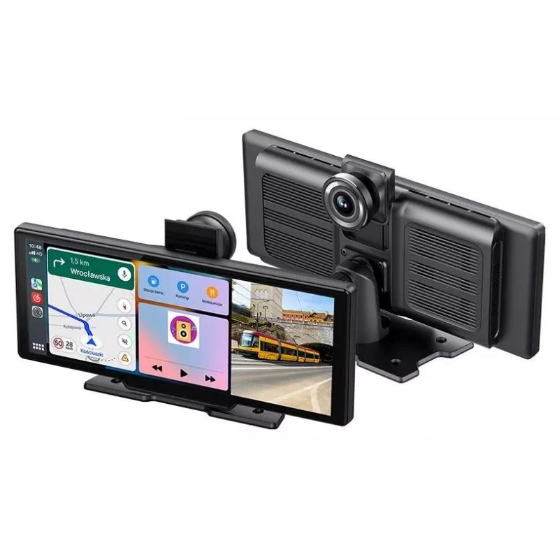Tracer CR-PLAY 10.2 draadloze CarPlay/Android Auto-ontvanger met 10,2 inch IPS-touchscreen