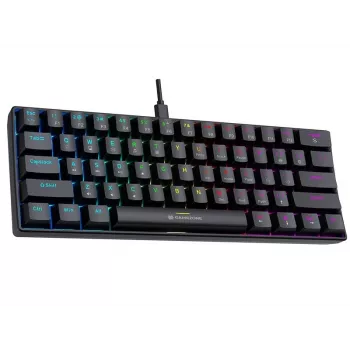 Tracer GameZone Claws 61 bedraad mechanisch gamingtoetsenbord, 60%-layout, Outemu Blue switches, RGB-verlichting, zwart