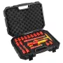 NEO TOOLS 1000V geïsoleerde dopsleutelset, 19-delig, 1/2 inch aandrijving, chroom-vanadiumstaal, VDE-gecertificeerd