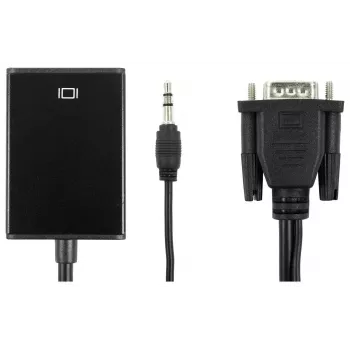 Accura VGA + minijack naar HDMI 0,2 m video- en audioconverter