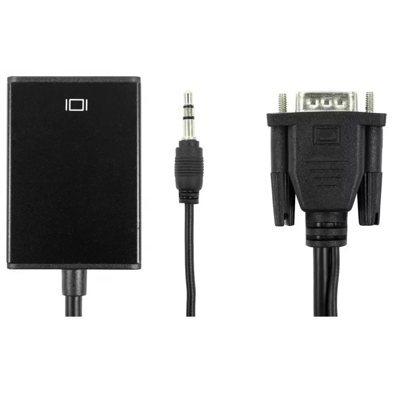 Accura VGA + minijack naar HDMI 0,2 m video- en audioconverter