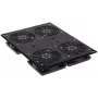 DELTA OPTICAL A19-4W 19 inch 1U ventilatorpaneel voor rackschrank, 4x120mm, 230V AC, zwart
