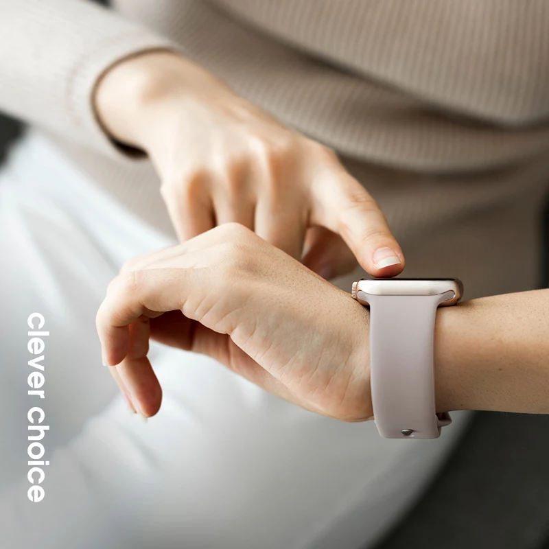 Crong Liquid Watch Band voor Apple Watch 38/40/41/42 mm (mint)