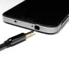 Wozinsky haakse AUX-kabel (male-male) mini jack 2 m zwart