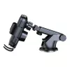 Wozinsky WUMID telefoonhouder voor in de auto met 15W Qi-oplader, dashboard zuignaphouder - zwart
