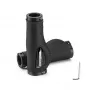 ROCKBROS microvezel leren fietsgrepen zwart 130mm dubbel lock-on ergonomisch MTB racefiets grepen