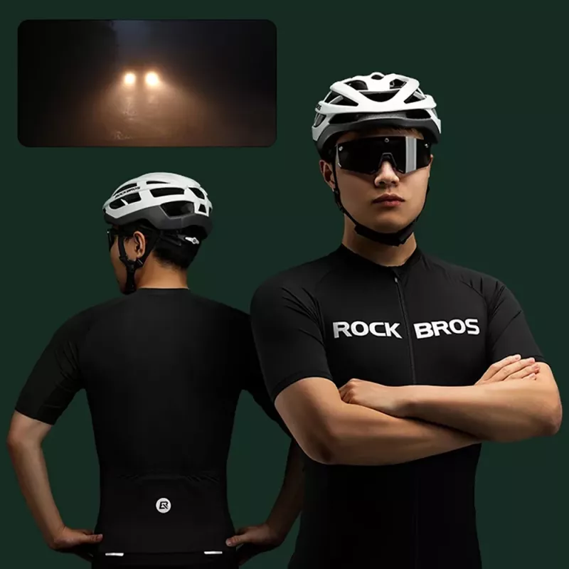 ROCKBROS wielrenshirt korte mouw XXXXL zwart
