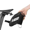 ROCKBROS C32BK fiets zadeltas 1,5L met flessenhouder - zwart