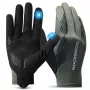 ROCKBROS fietshandschoenen halfvinger gel-polstering M groen-zwart