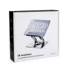Wozinsky 360° zilveren laptopstandaard met telefoonhouder