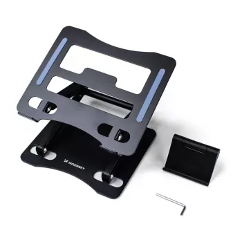 Wozinsky laptopstandaard zwart + telefoonstandaard