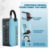 ROCKBROS elektrische luchtpomp 42520006001 digitale compressor voor ballen/ballonnen - blauw