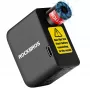 ROCKBROS mini elektrische pomp 42320008001 voor Schrader/Presta ventielen 100 PSI - zwart
