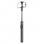 Premium selfiestick Wozinsky WRZP1 met automatisch uitklapbare poten, statieffunctie, 1,7 m - zwart