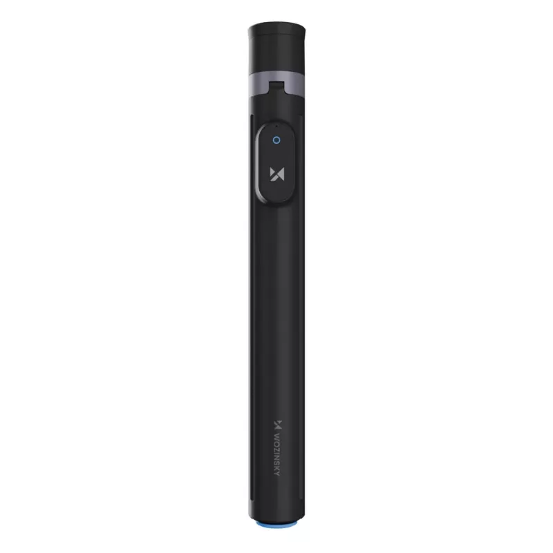 Premium selfiestick Wozinsky WRZP1 met automatisch uitklapbare poten, statieffunctie, 1,7 m - zwart