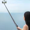 Premium selfiestick Wozinsky WRZP1 met automatisch uitklapbare poten, statieffunctie, 1,7 m - zwart