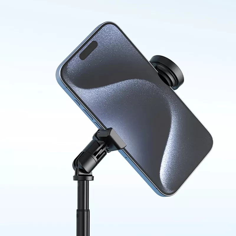 Premium selfiestick Wozinsky WRZP1 met automatisch uitklapbare poten, statieffunctie, 1,7 m - zwart