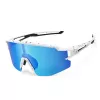 ROCKBROS kinderen gepolariseerde fietsbril UV400-bescherming wit blauwe glazen