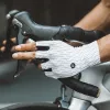 ROCKBROS Fietshandschoenen voor racefiets, halve vinger, maat L, wit zwart