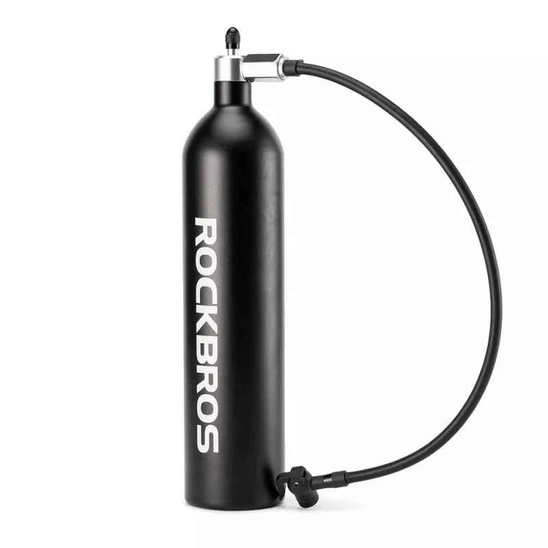 ROCKBROS Tubeless bandenpomp luchttank 1,2L 200 PSI - zwart