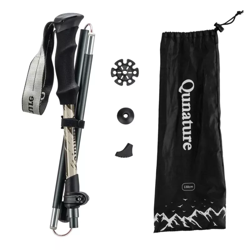Qunature nordic walking-stok aluminium 110-130 cm 1 stuk - bruin
