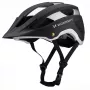 Wozinsky MTB-helm met afneembaar vizier, licht, 57-62 cm, zwart-zilver