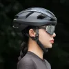ROCKBROS LK-15 carbon fiber fietshelm 58-62 cm zwart