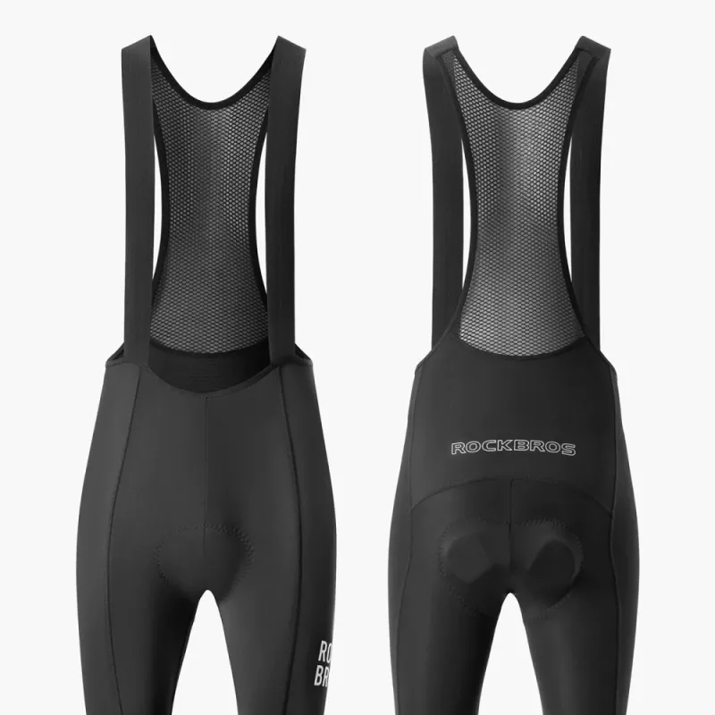 ROCKBROS Cycling Bib Tights 200021 lang met zeem maat L - zwart
