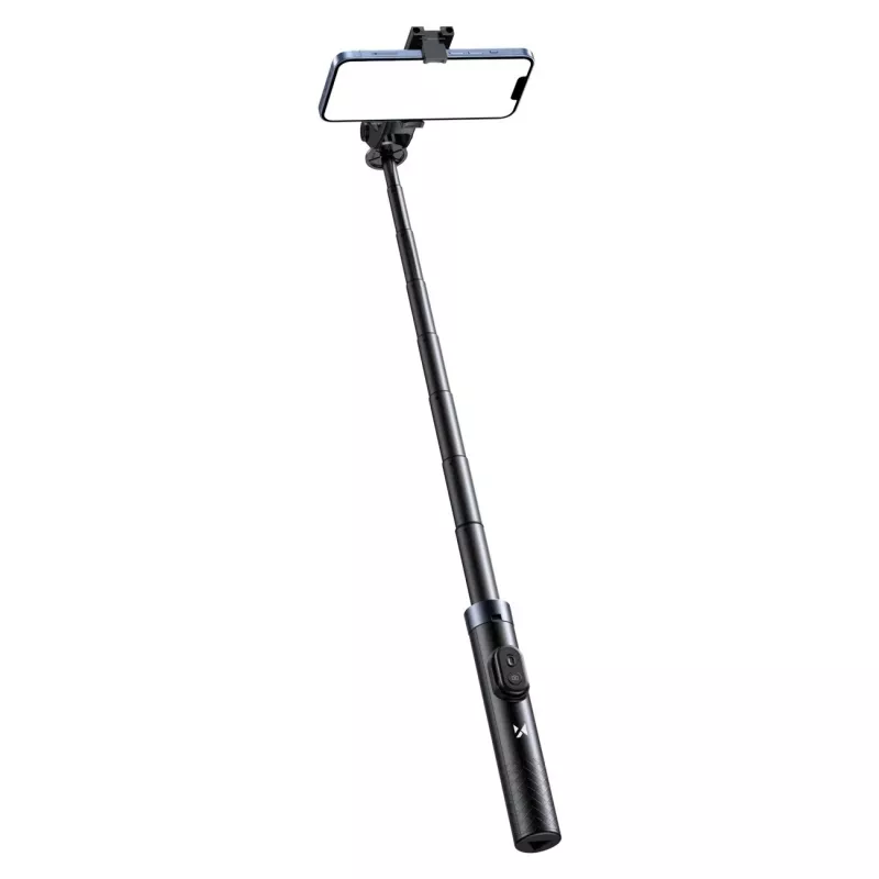 Wozinsky selfiestick WC1Y30S telescoopstatief 1,3m met telefoonhouder - zwart